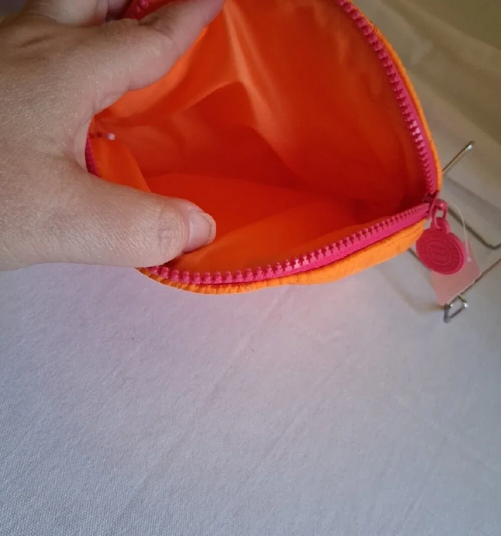 Orange Quilted Cosmetic Pouch – Women Bags Bath And Bodyworks